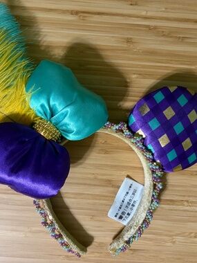 Mardi Gra Inspired Minnie Mouse Ears-Headband
